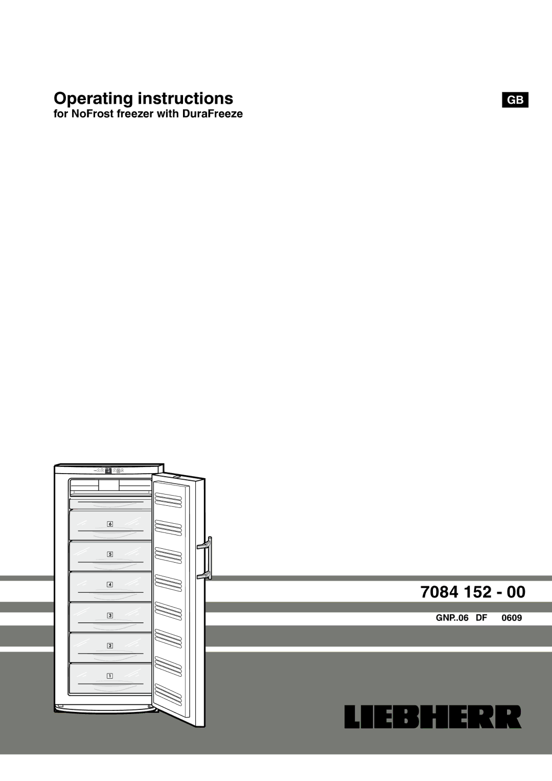 Liebherr 7084 152 - 00 manual Operating instructions, GNP..06 DF 