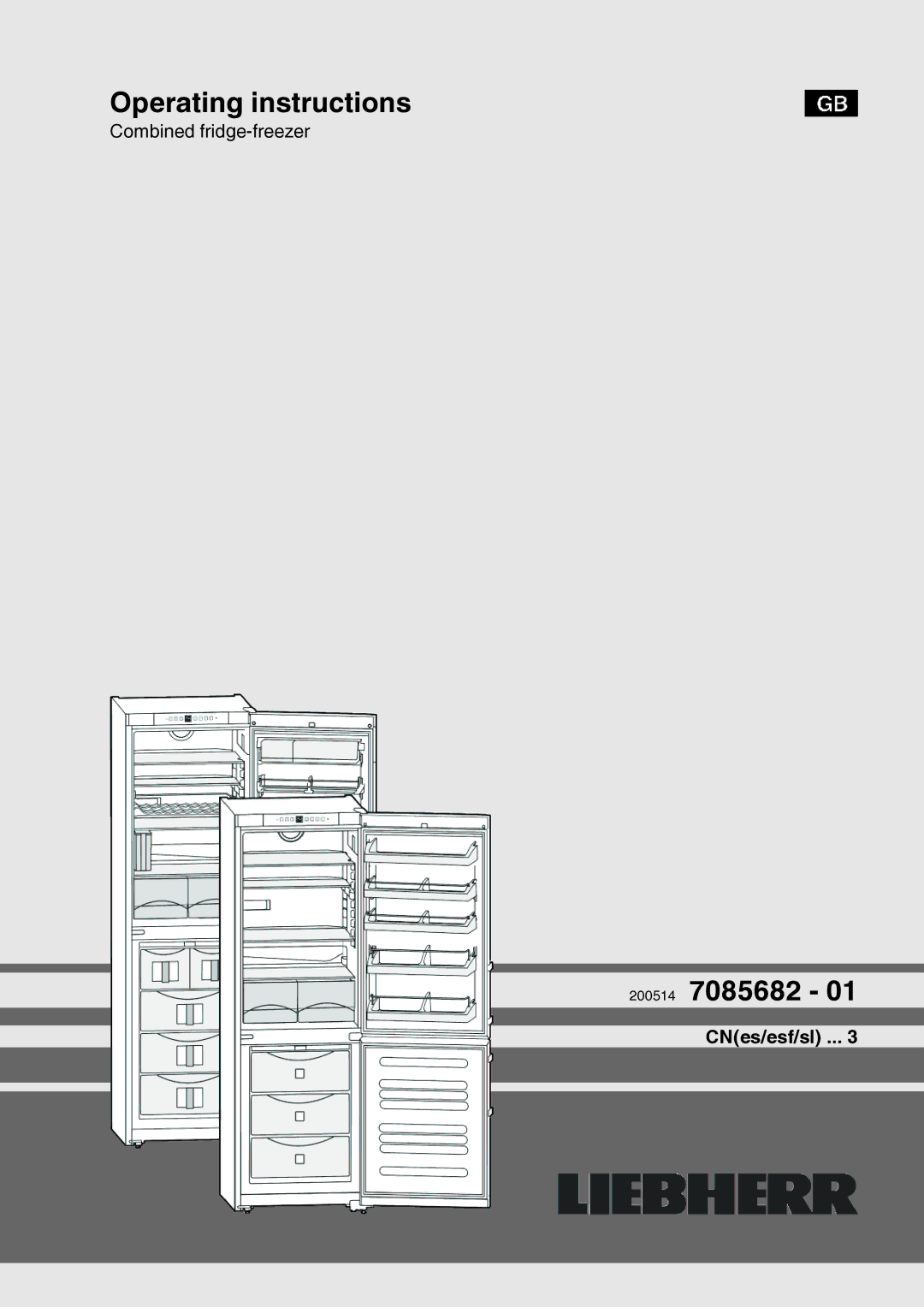 Liebherr 200514, 7085682 - 01 manual Operating instructions 