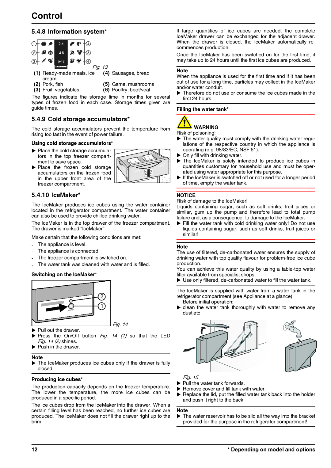 Liebherr 7085682 - 01, 200514 manual Information system, Cold storage accumulators, IceMaker 