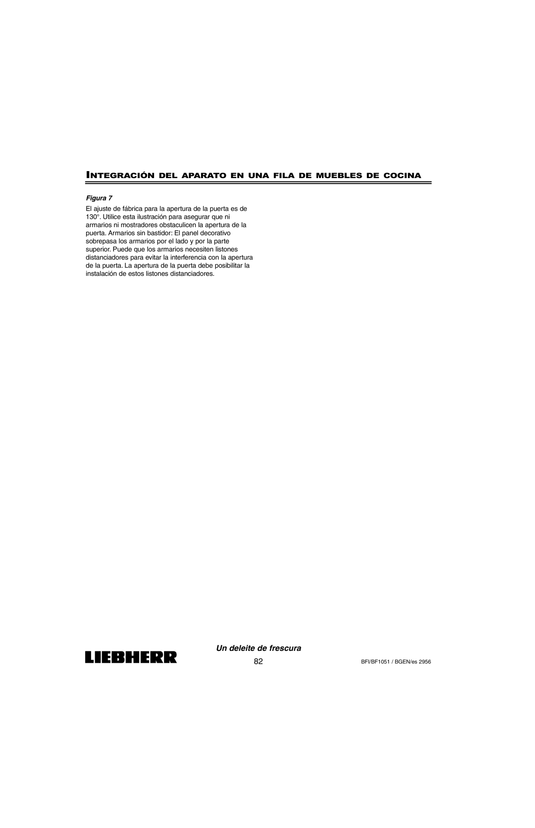 Liebherr BFI1051, BF1051 installation instructions Un deleite de frescura, Figura 