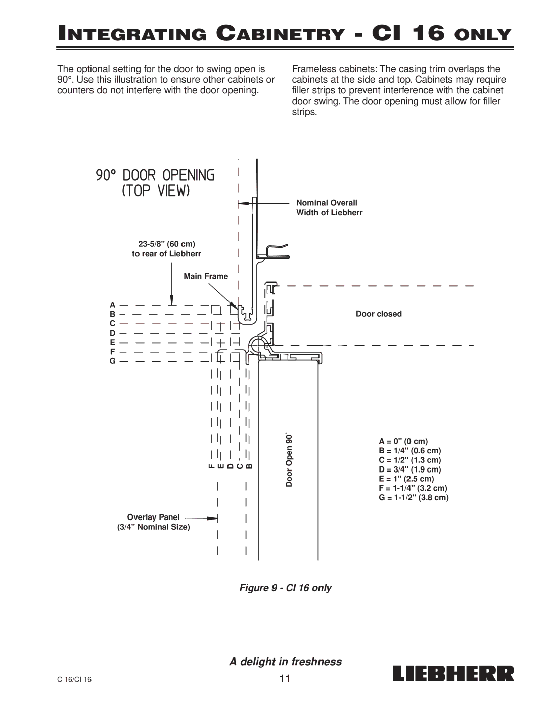 Liebherr CI 16, C 16, 7080 359-02 installation instructions D C B 