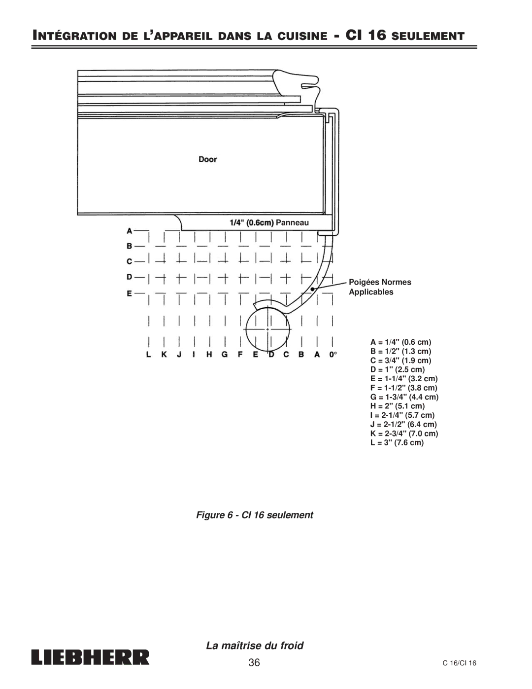 Liebherr 7080 359-02, C 16 installation instructions CI 16 seulement 