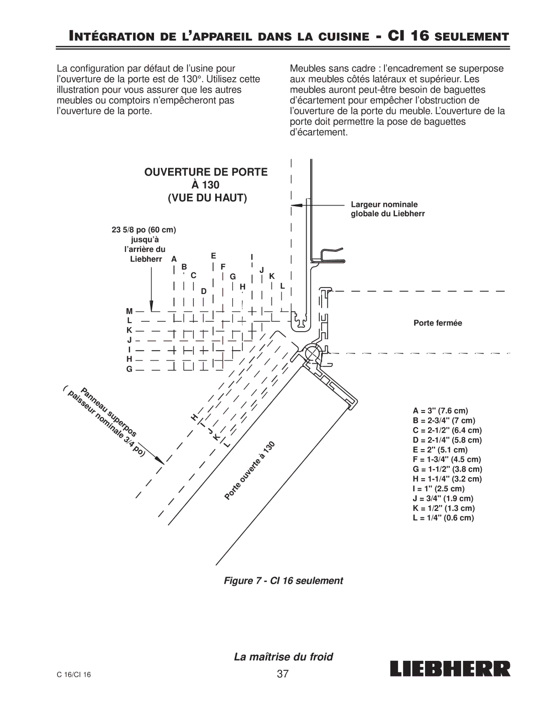 Liebherr C 16, CI 16, 7080 359-02 installation instructions Nominale 