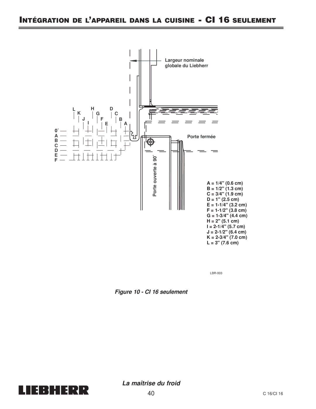 Liebherr C 16, CI 16, 7080 359-02 installation instructions LBR-003 