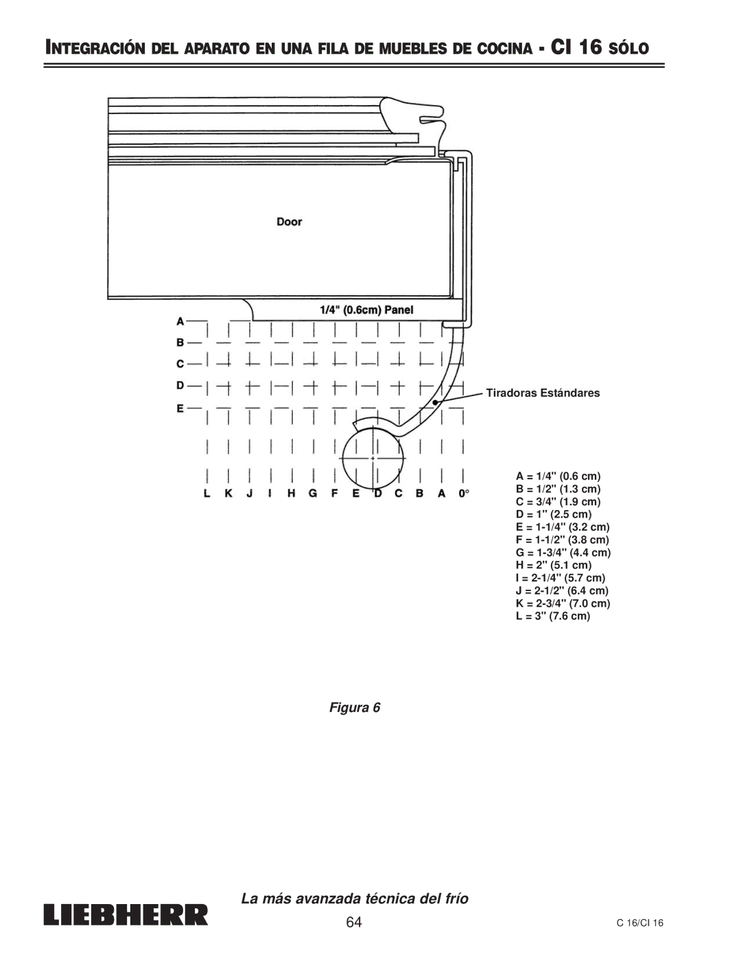 Liebherr C 16, CI 16, 7080 359-02 installation instructions La más avanzada técnica del frío 