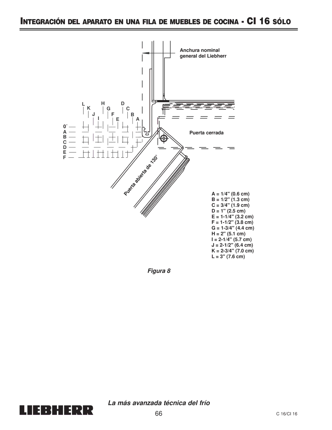 Liebherr 7080 359-02, C 16, CI 16 installation instructions C D E 