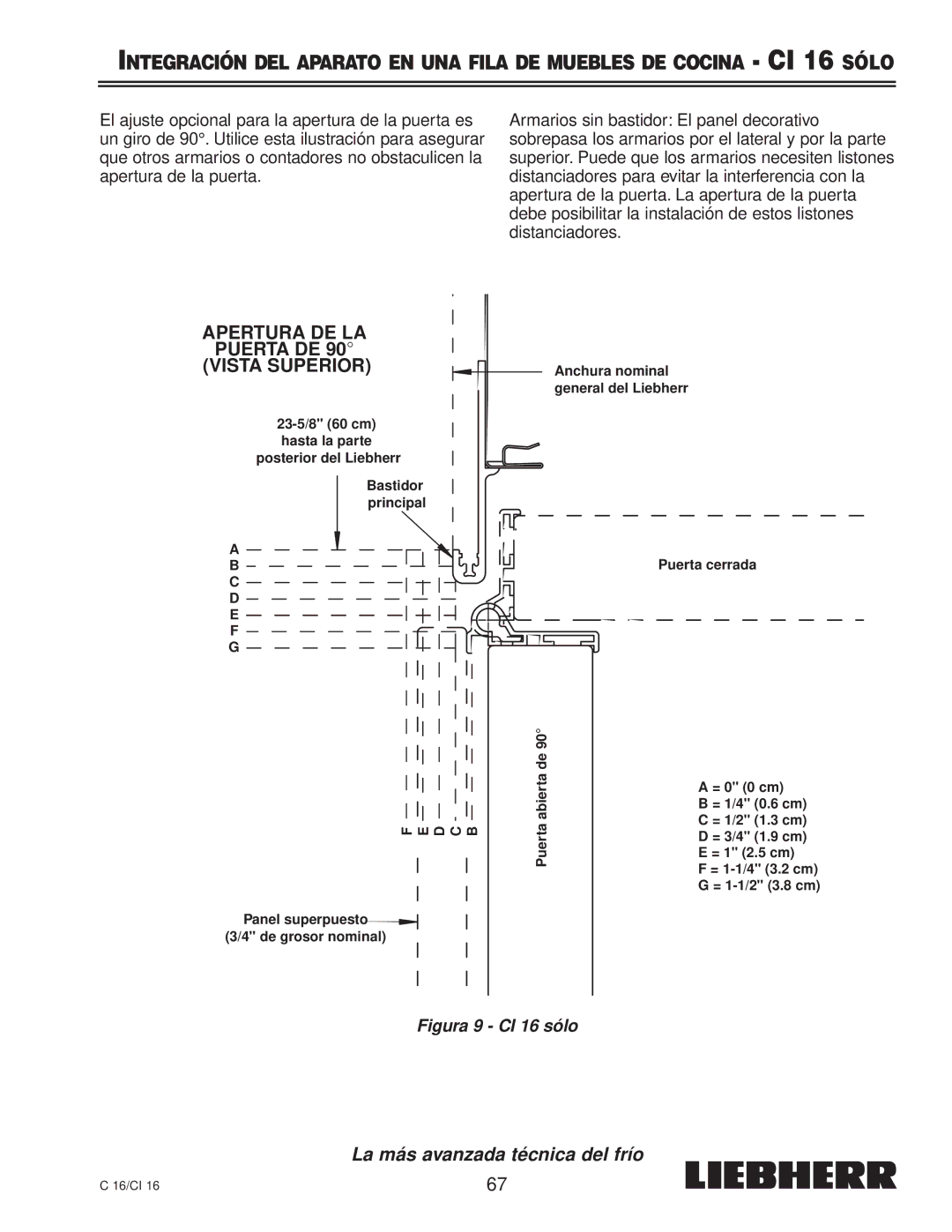 Liebherr C 16, 7080 359-02 installation instructions Figura 9 CI 16 sólo 