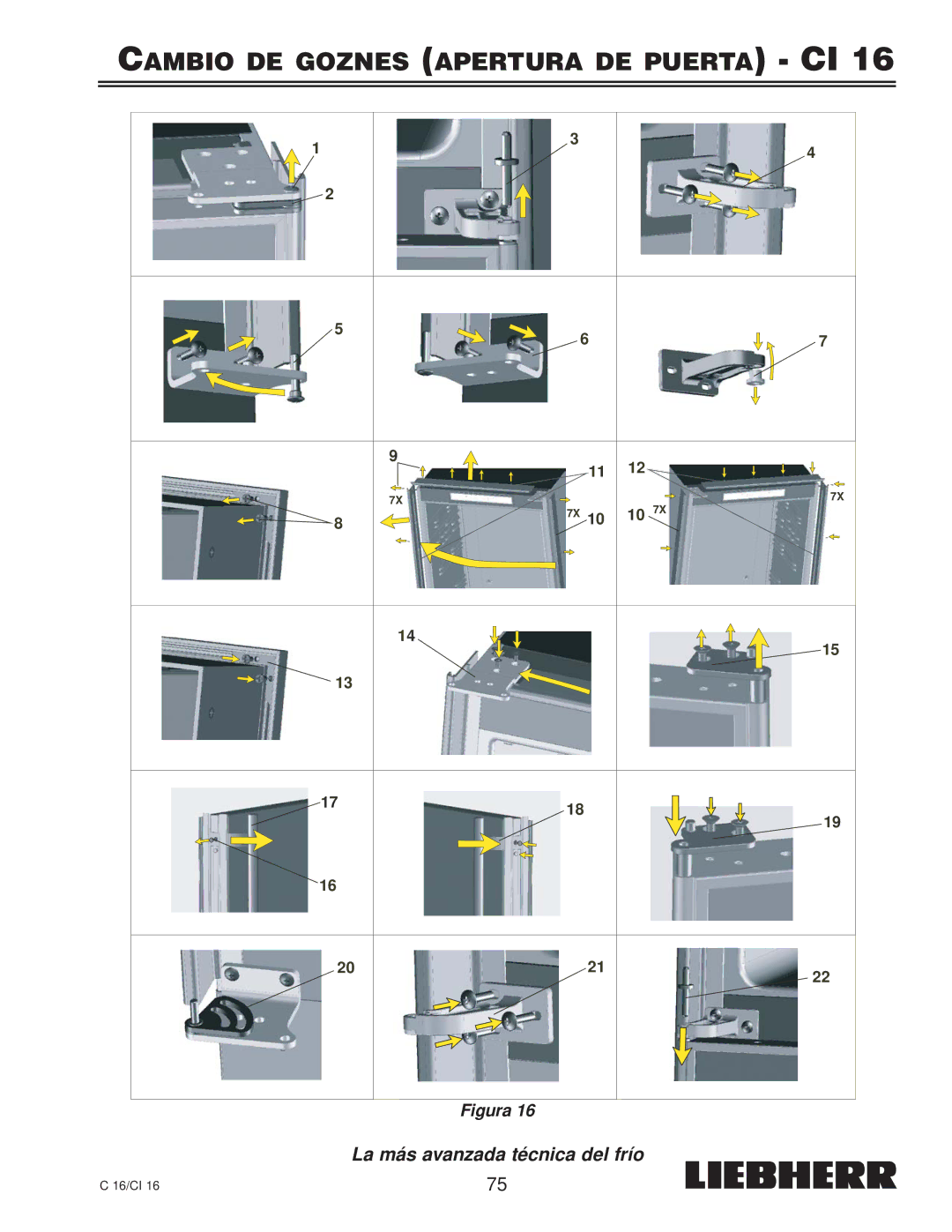 Liebherr 7080 359-02, C 16, CI 16 installation instructions Figura 