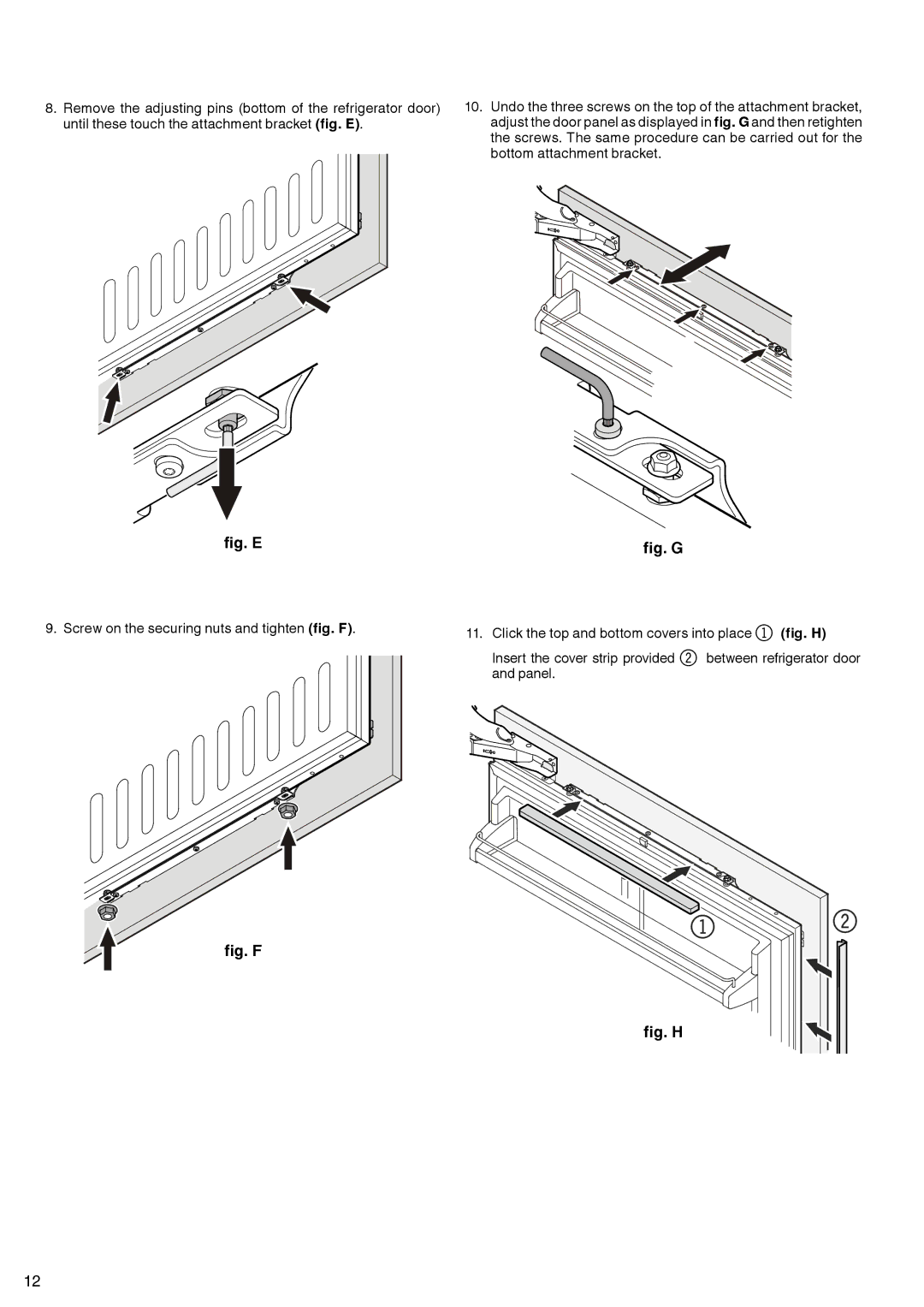 Liebherr ECBN 5066 manual Fig. E 