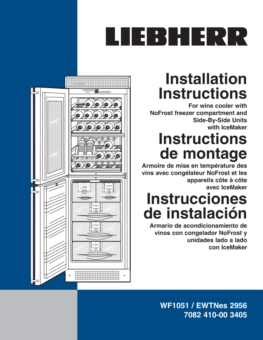 Liebherr EWTNes 2956 installation instructions Installation Instructions 