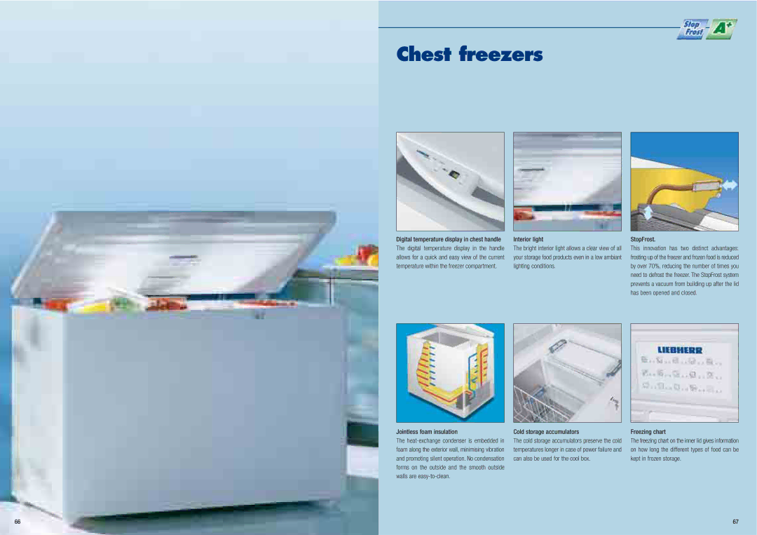 Liebherr Freestanding Refrigerator manual Chest freezers 