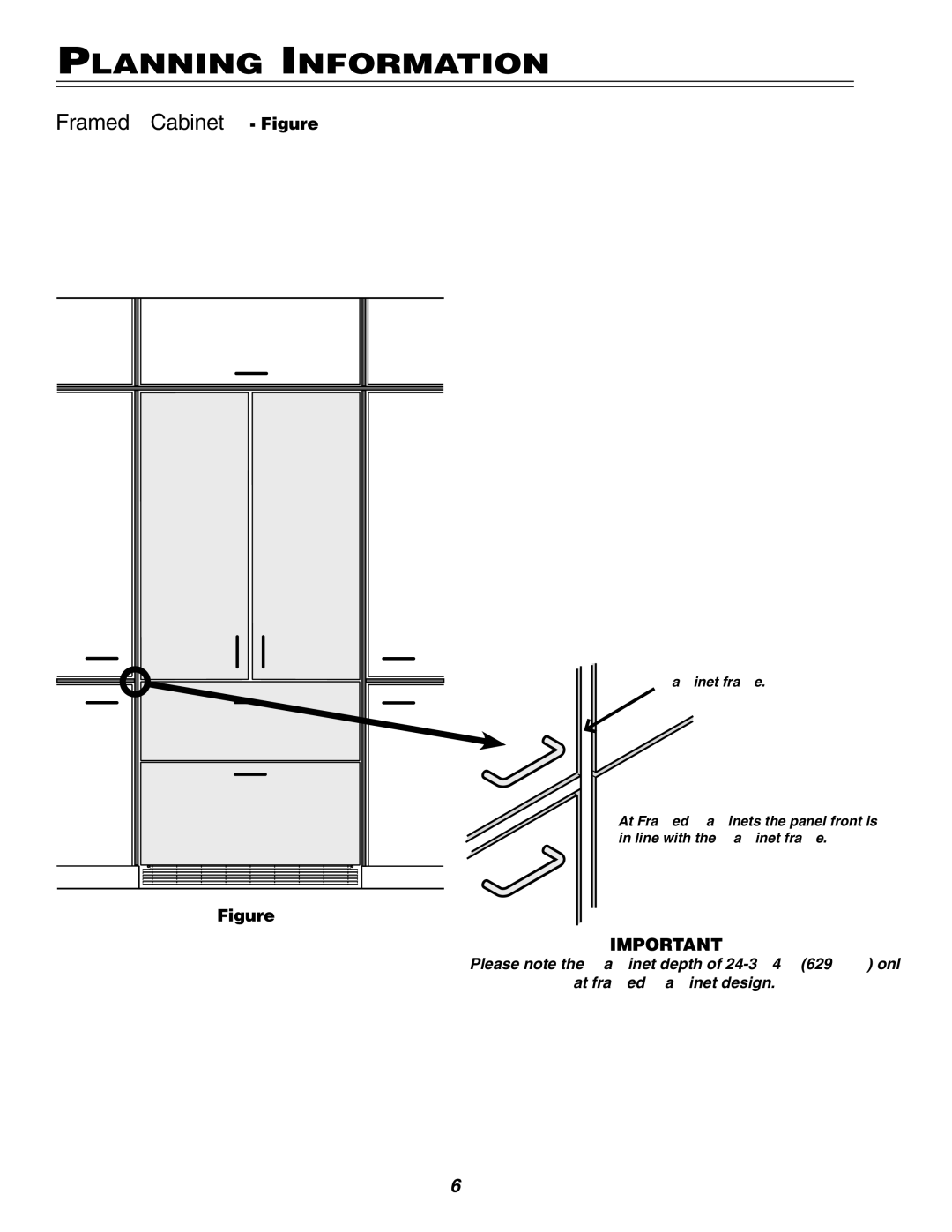 Liebherr HC 20 manual Framed Cabinet Figure 