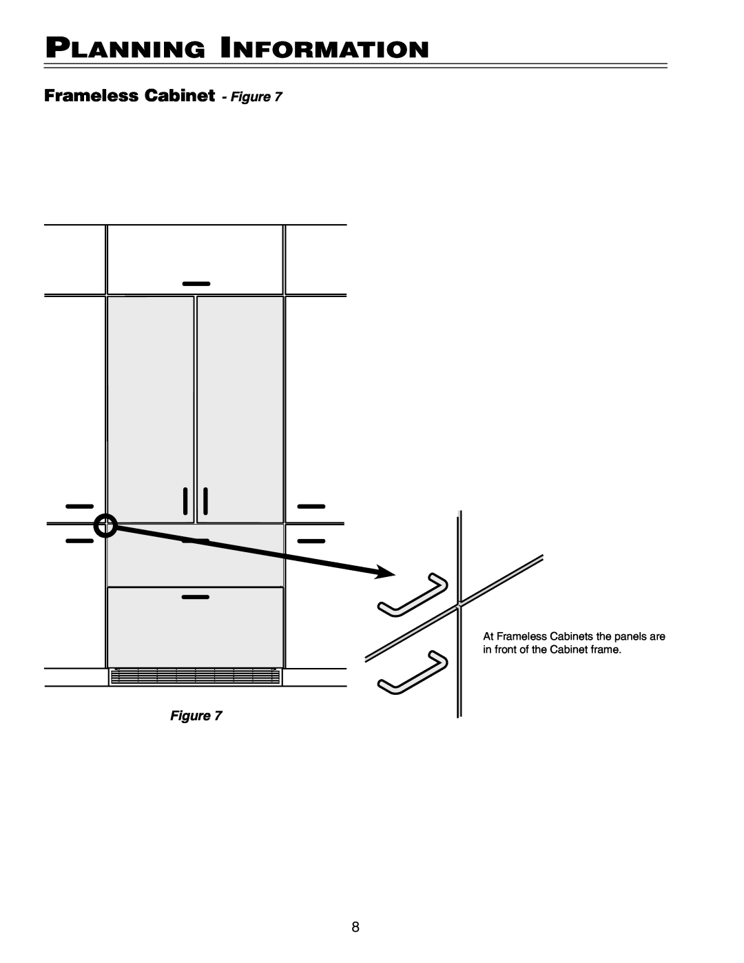 Liebherr HC 20 manual Frameless Cabinet - Figure, Planning Information 