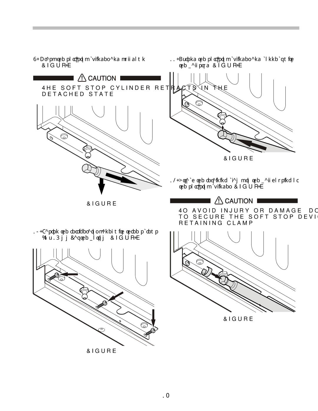 Liebherr HCS 20 installation instructions Soft-stop cylinder retracts in the detached state 