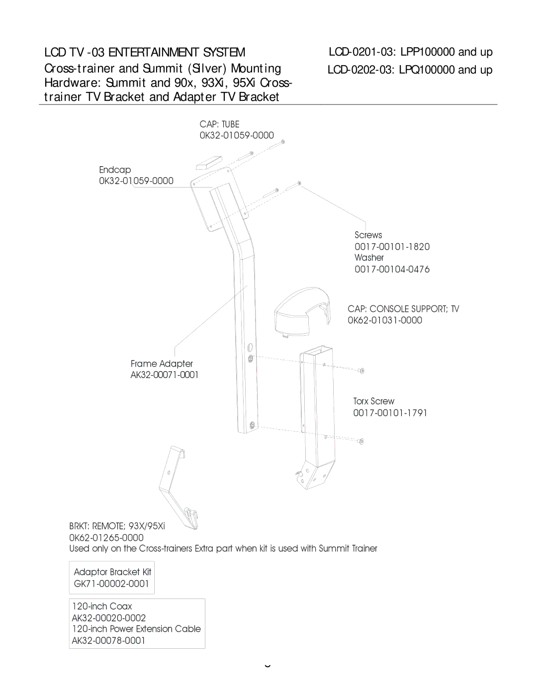 Life Fitness manual LCD-0201-03 LPP100000 and up LCD-0202-03 LPQ100000 and up 