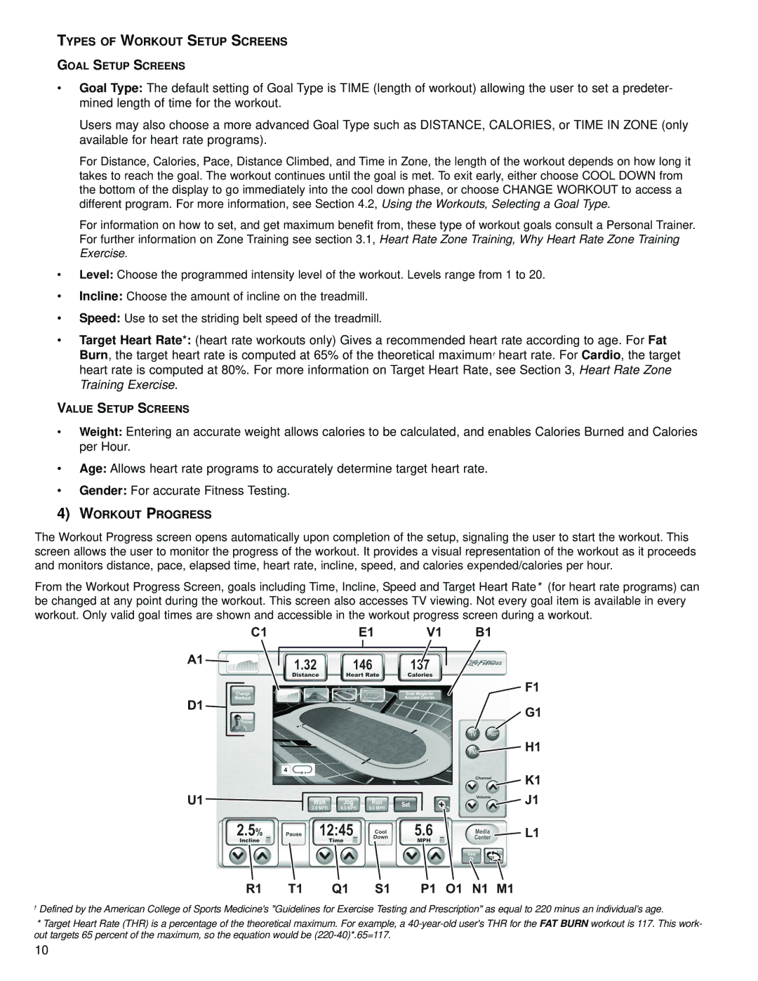 Life Fitness 15" Console operation manual N1 M1 