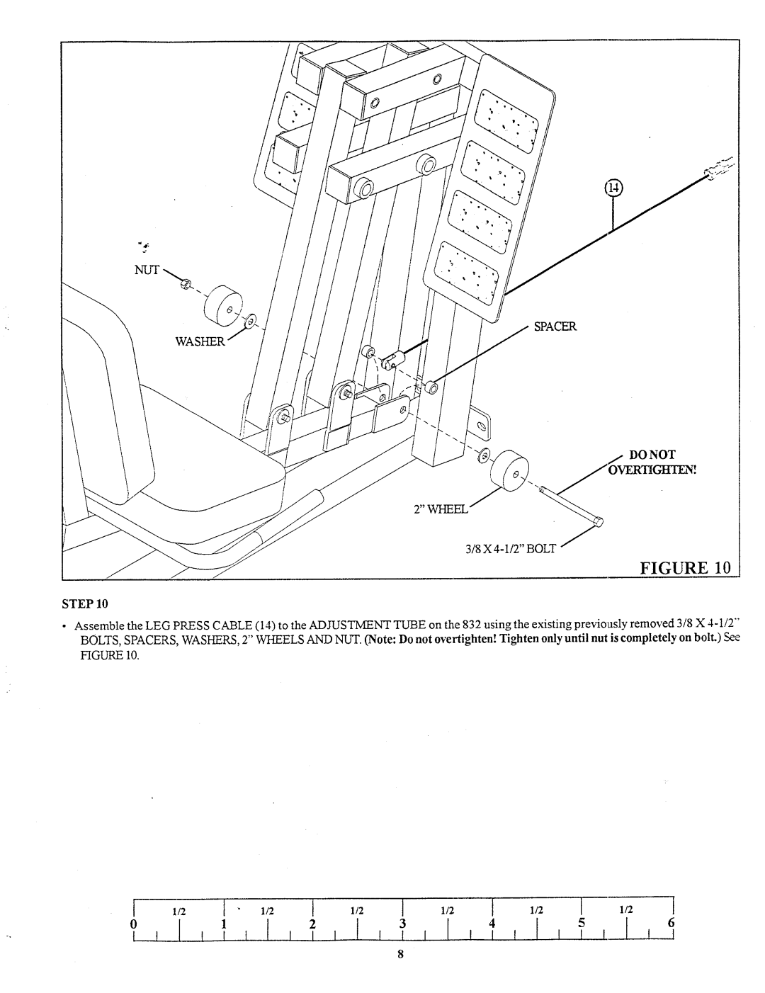 Life Fitness 360101 manual Donot, Step 