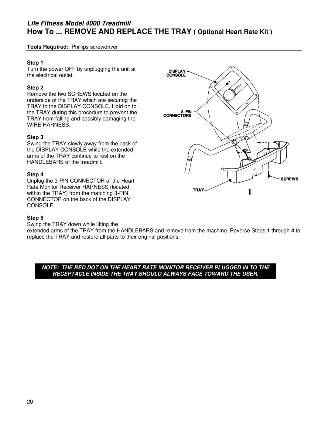 Life Fitness 4000 service manual Wire Harness 