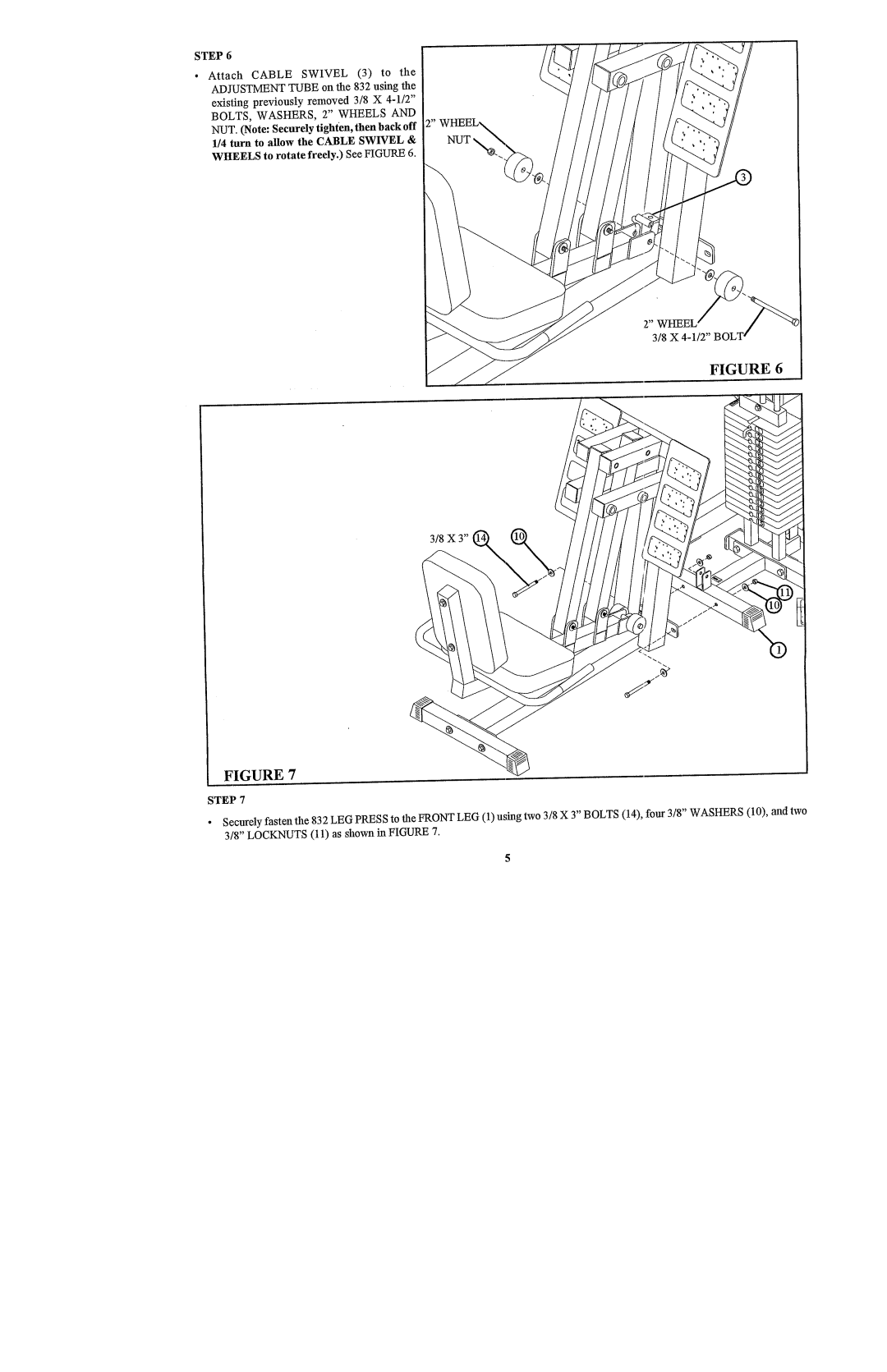 Life Fitness 415101 manual Step 