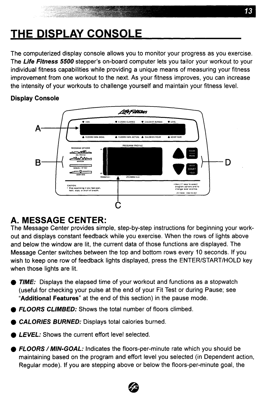 Life Fitness 5500 manual 