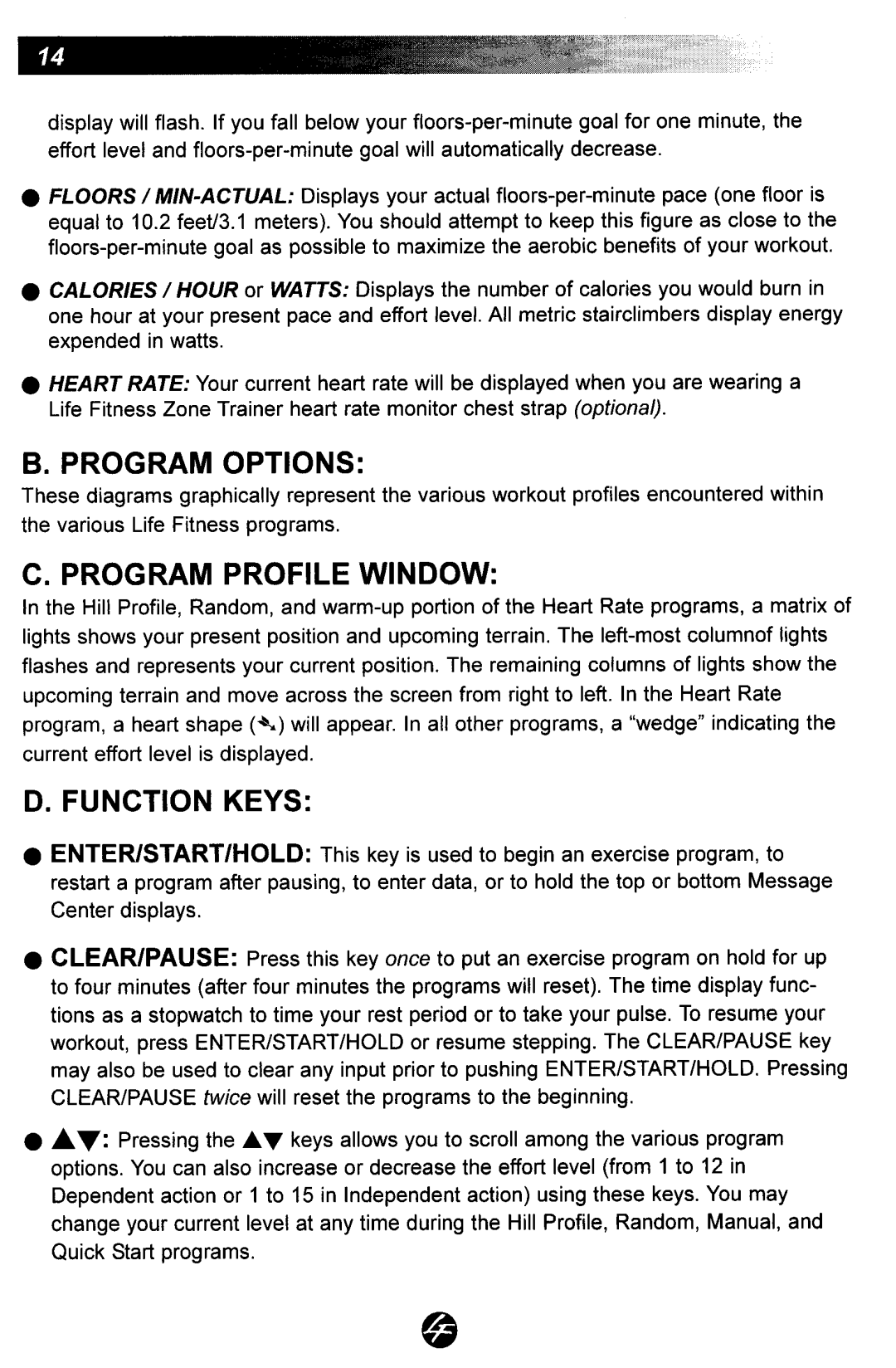 Life Fitness 5500 manual 