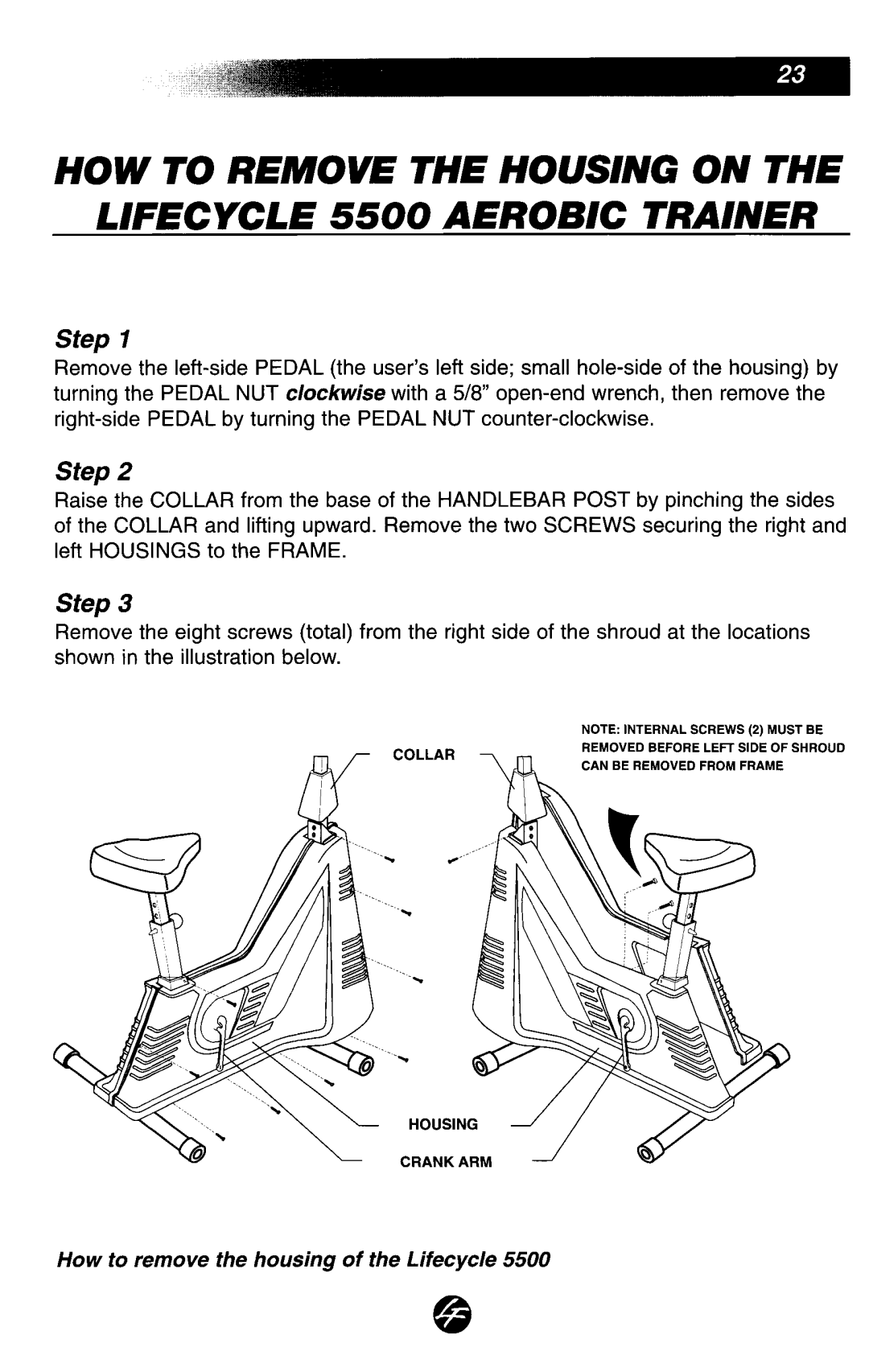 Life Fitness 5500 manual 