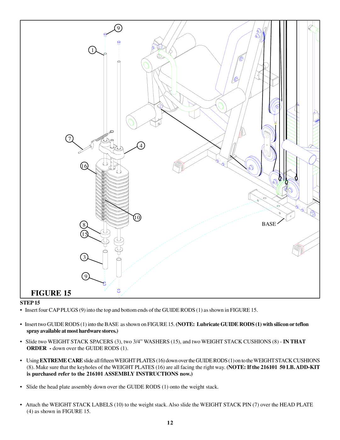 Life Fitness 663 manual Base 