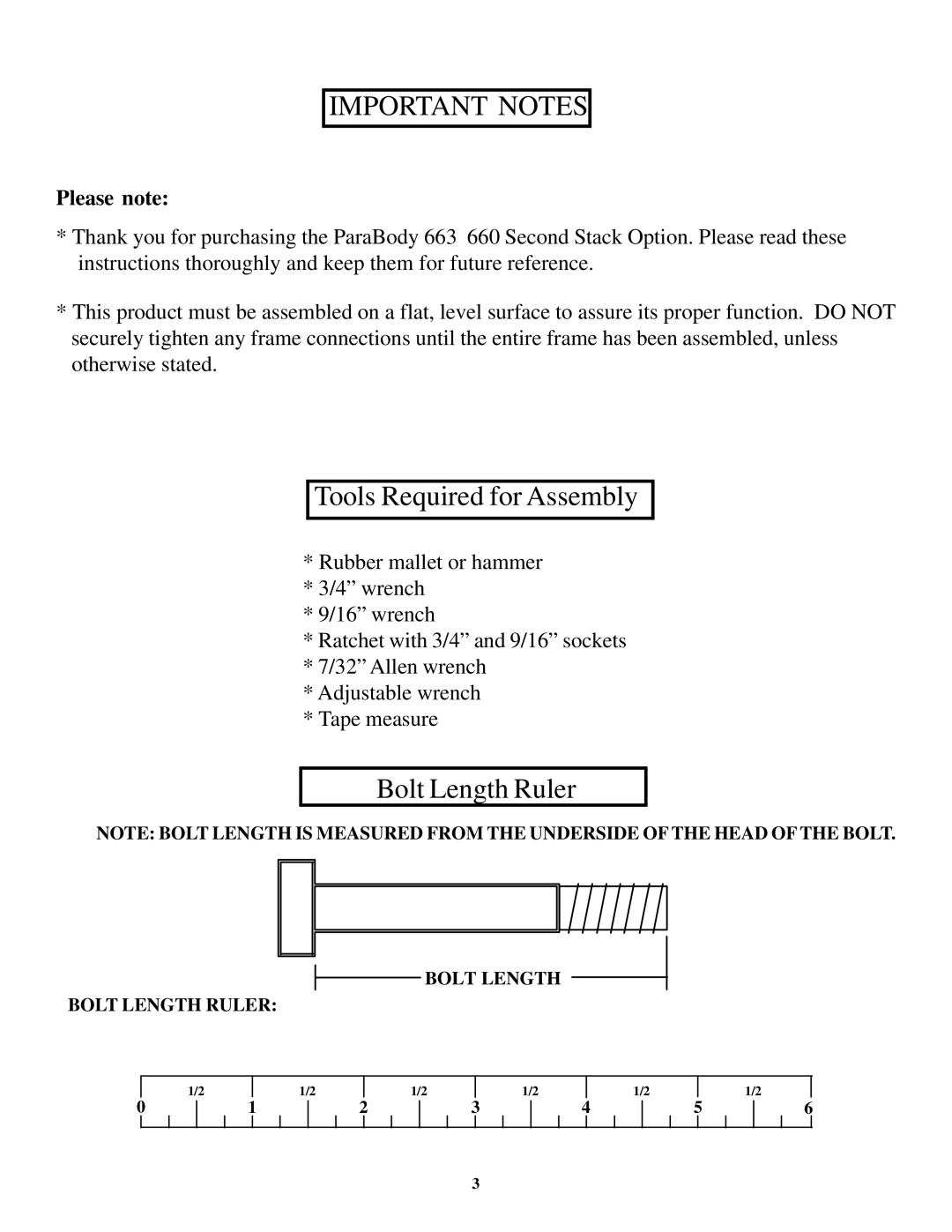 Life Fitness 663 manual Important Notes 