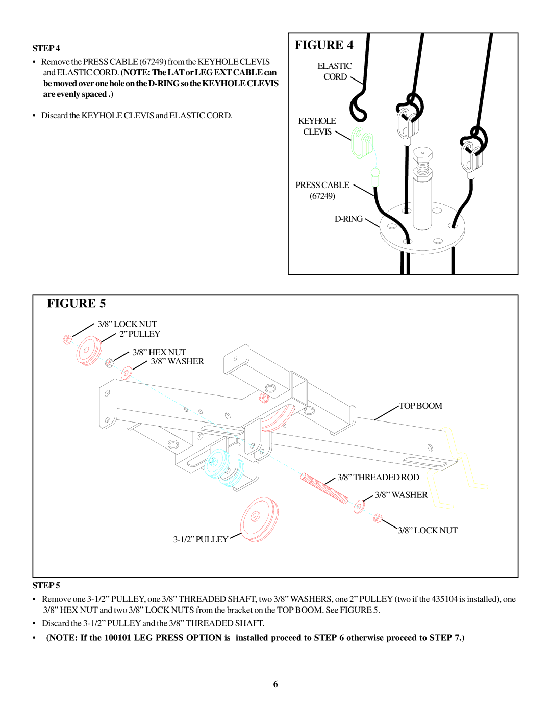 Life Fitness 663 manual Elastic 