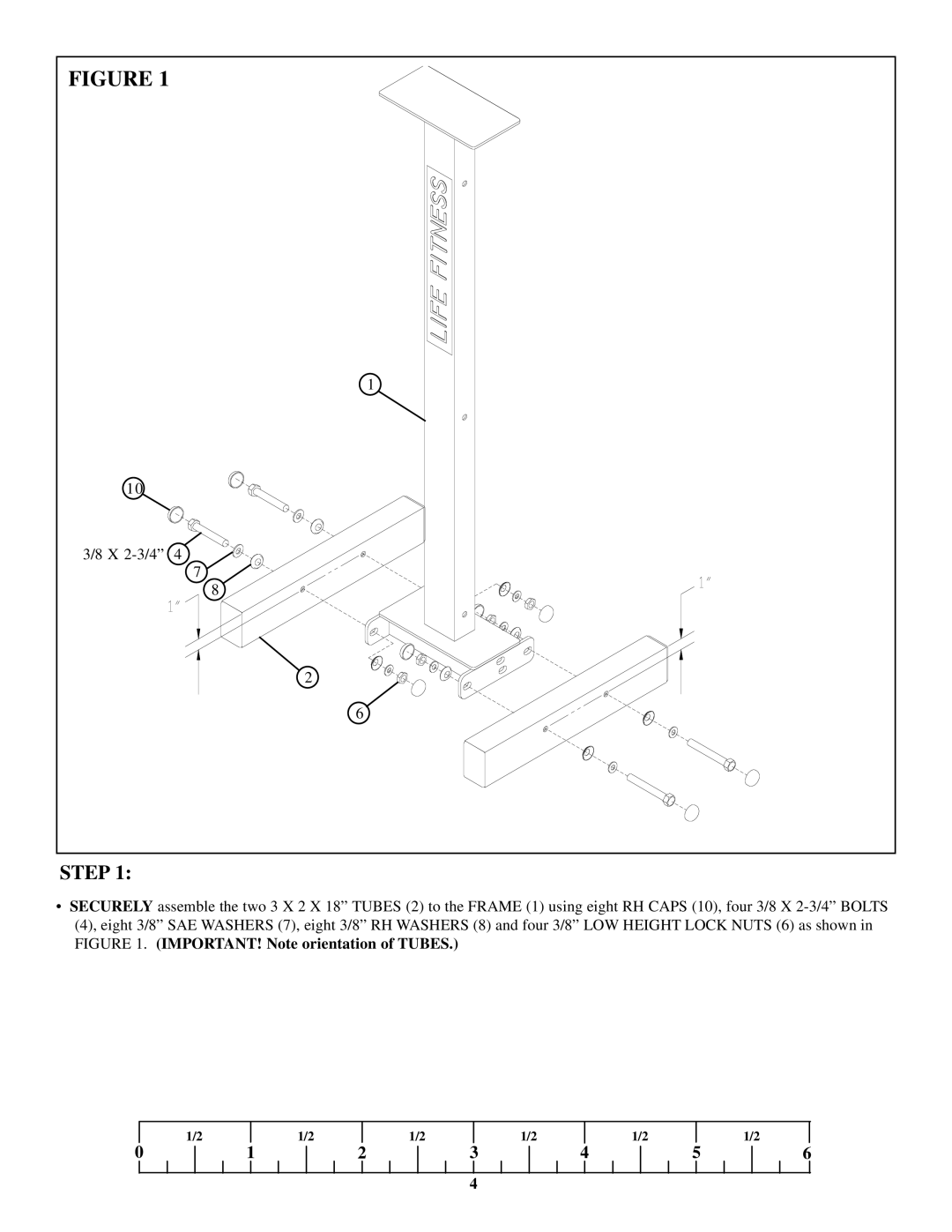 Life Fitness 7189501 manual Step 