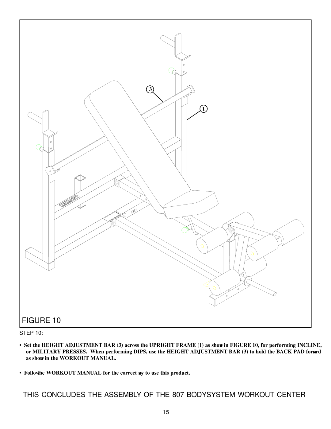 Life Fitness 807 manual Step 