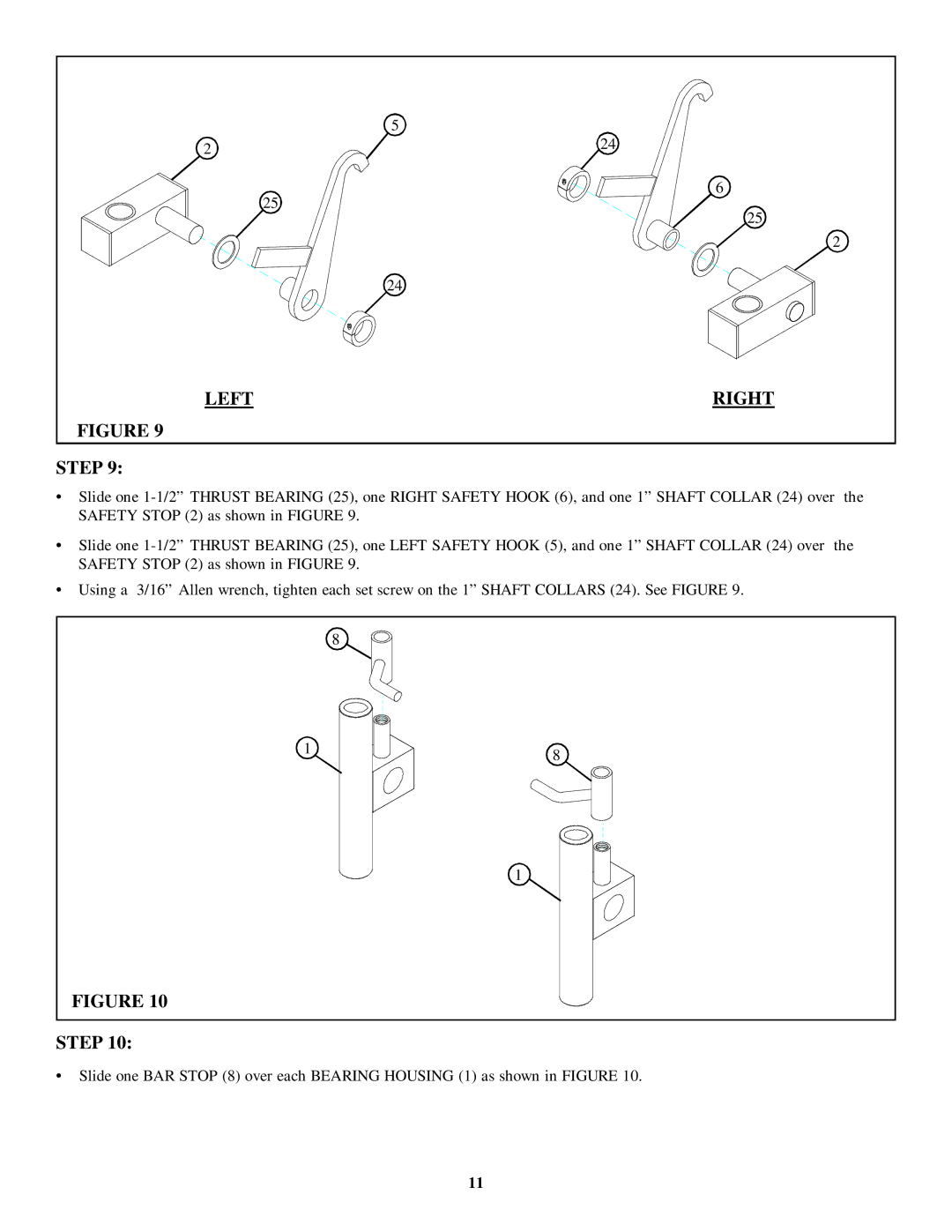 Life Fitness 8105 manual Left Right Step 