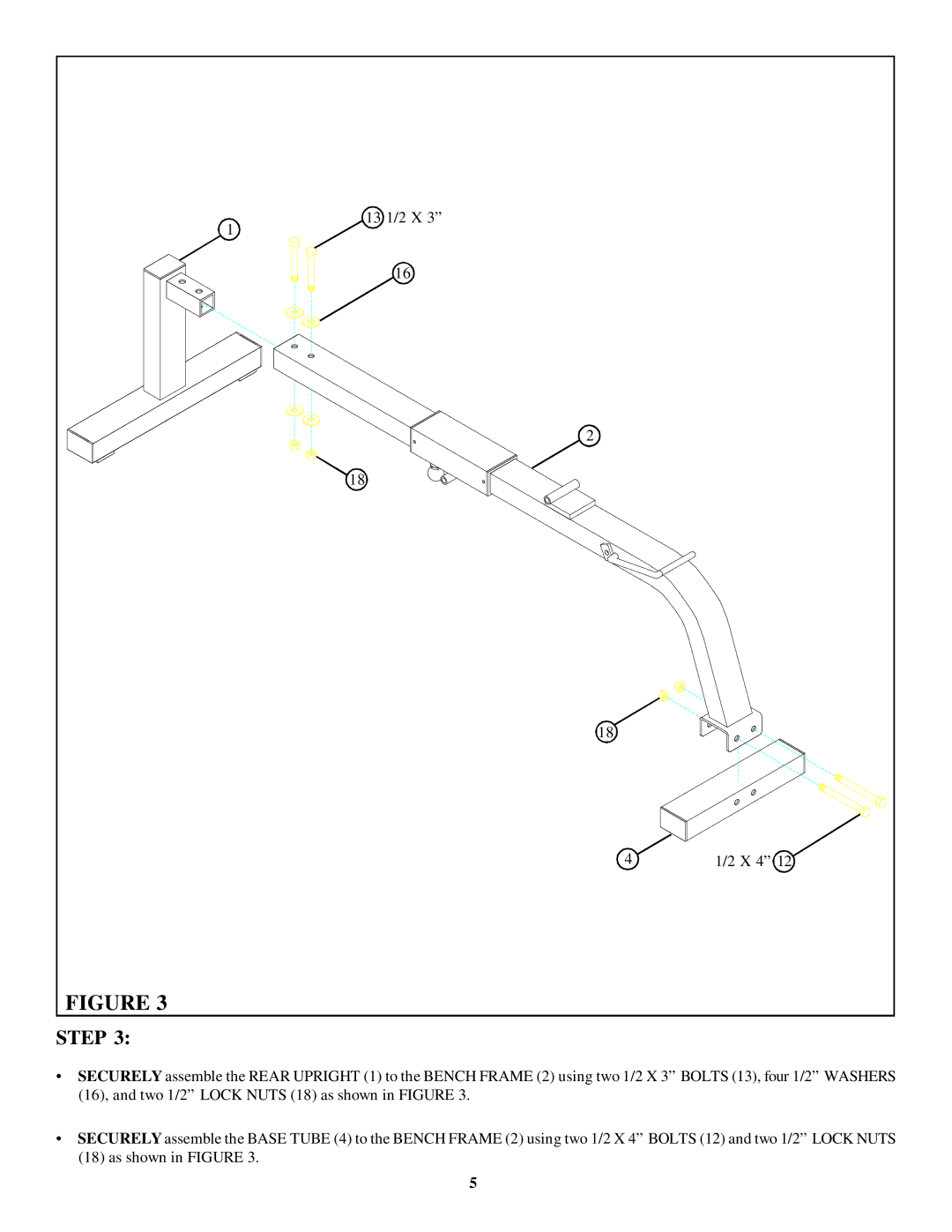 Life Fitness 8115 manual 13 1/2 X X 4 