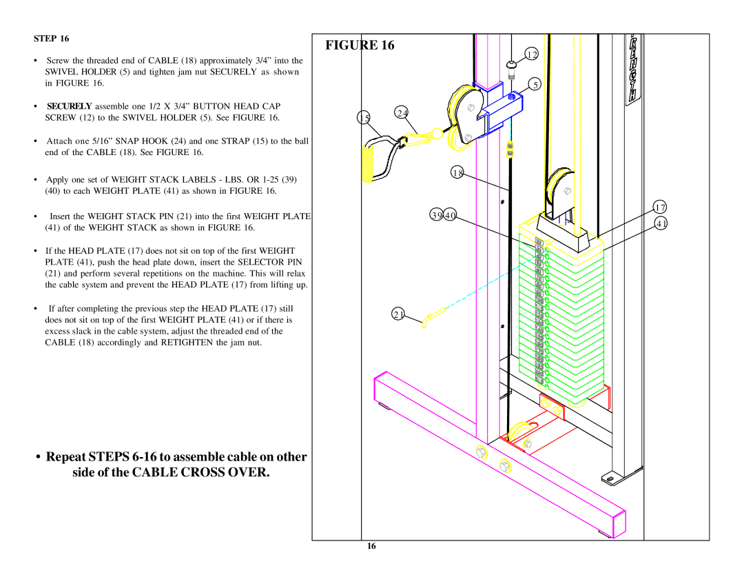 Life Fitness 8205 manual Step 