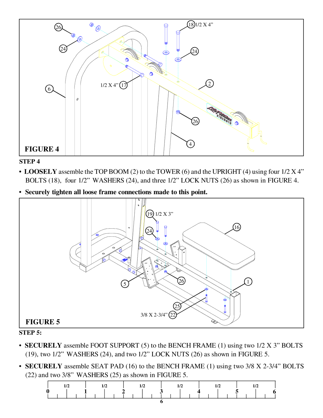 Life Fitness 8210 manual X 4 18 1/2 X 