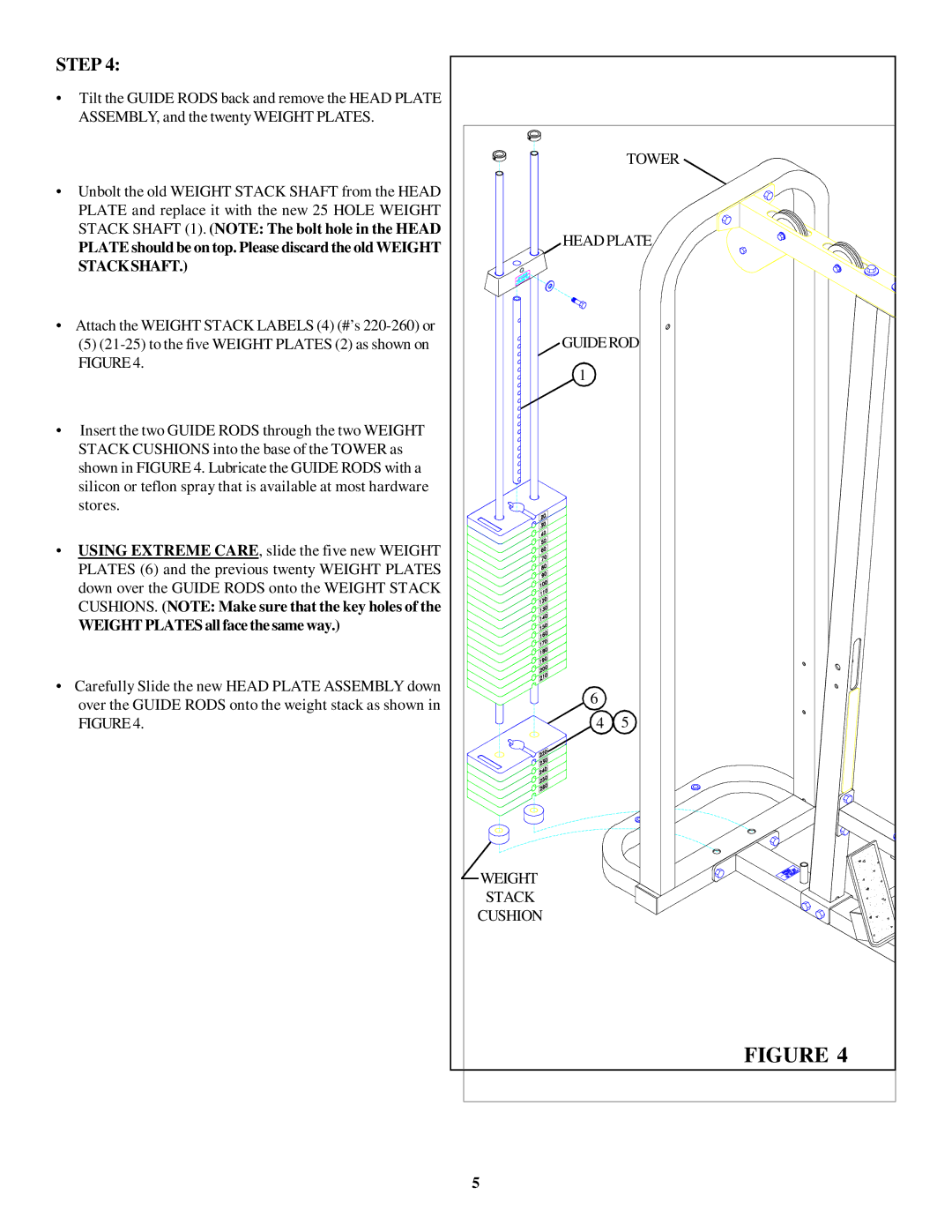 Life Fitness 8211 manual Step 