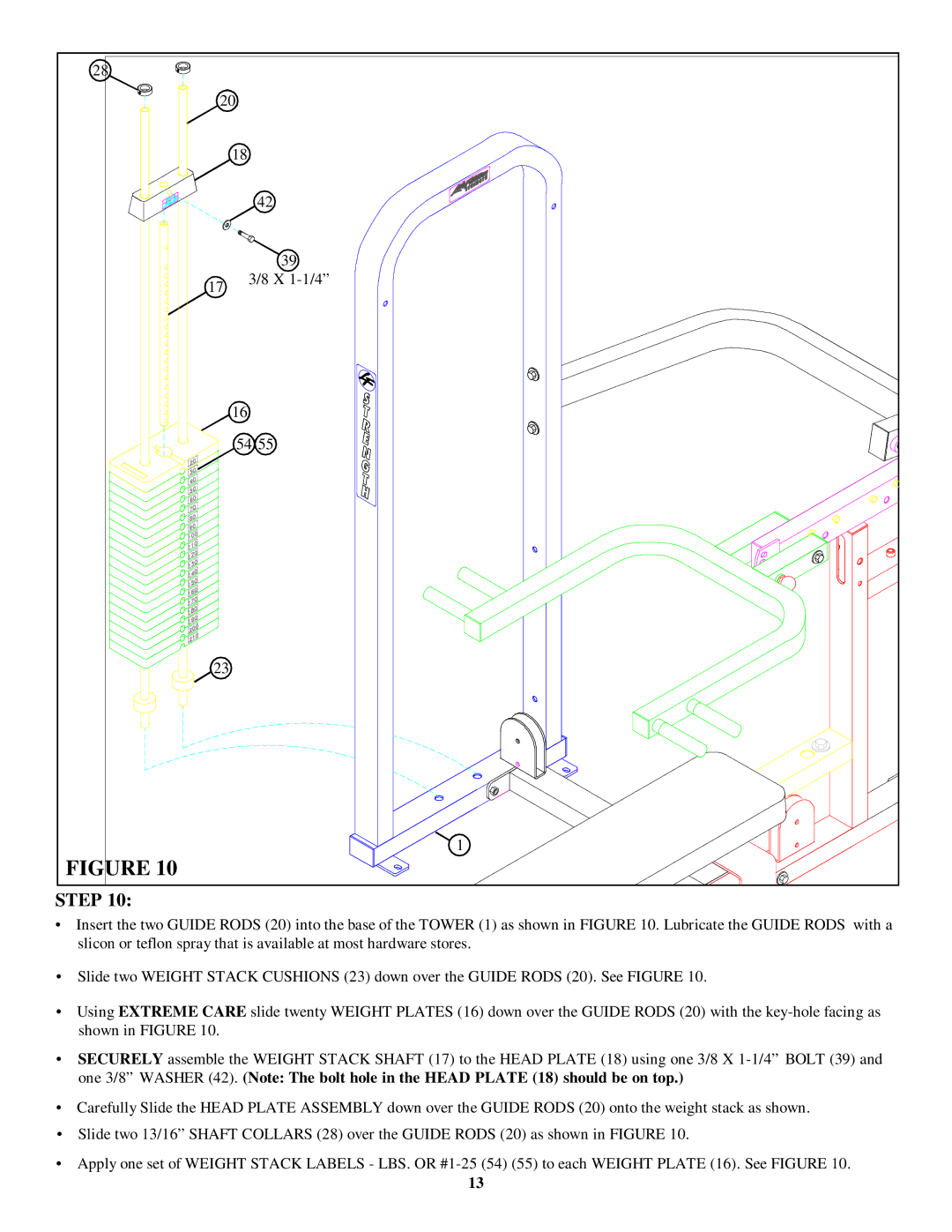 Life Fitness 8215 manual Step 