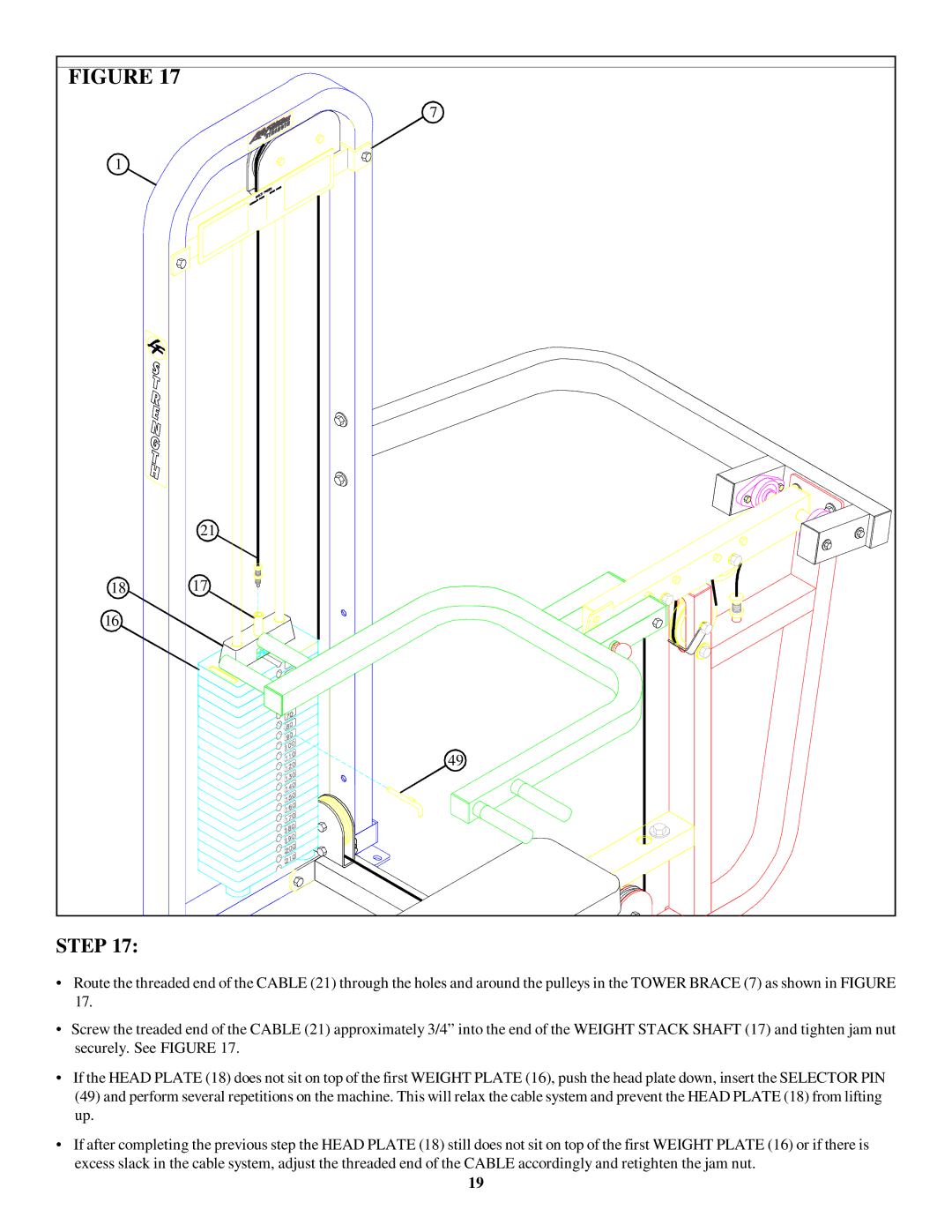 Life Fitness 8215 manual Step 