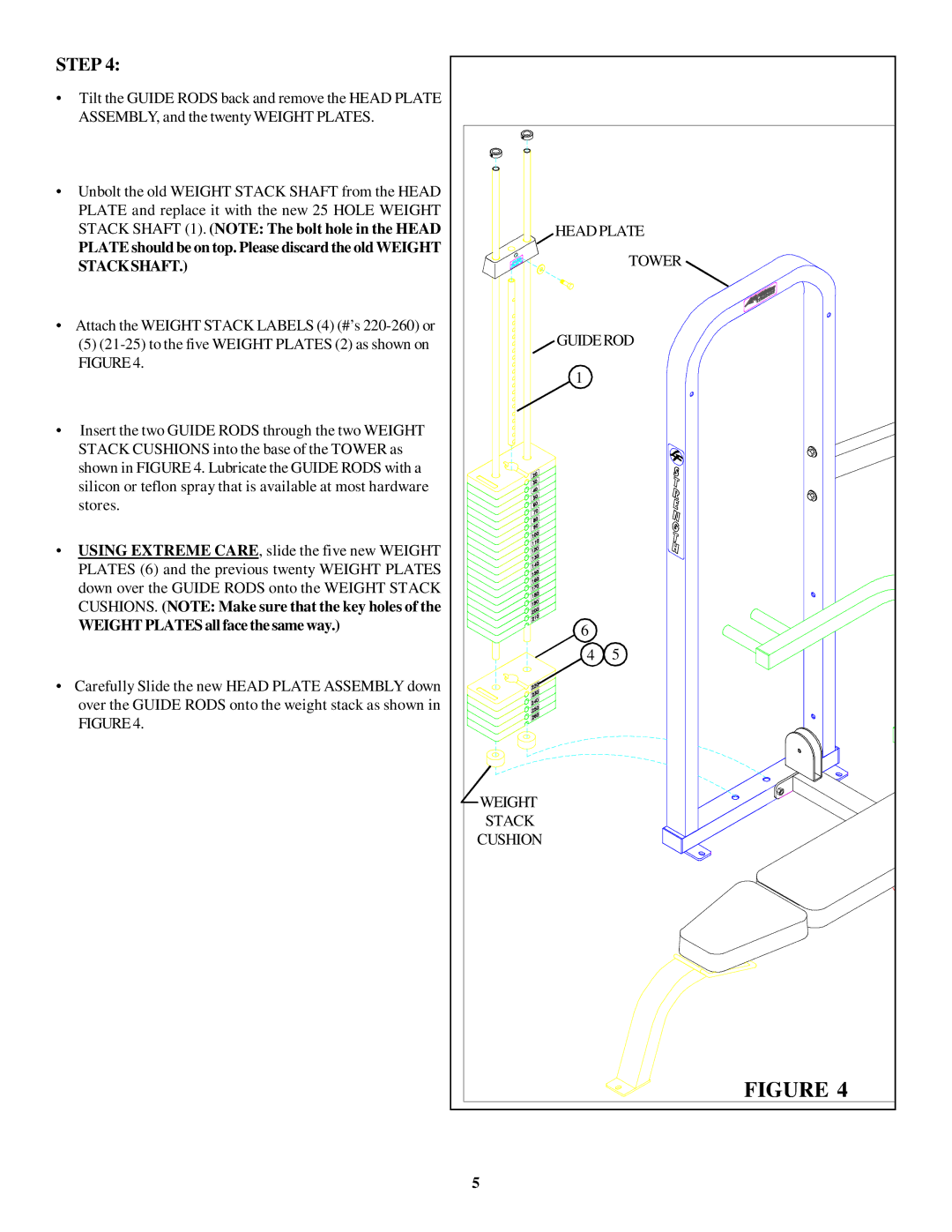 Life Fitness 8216 manual Step 