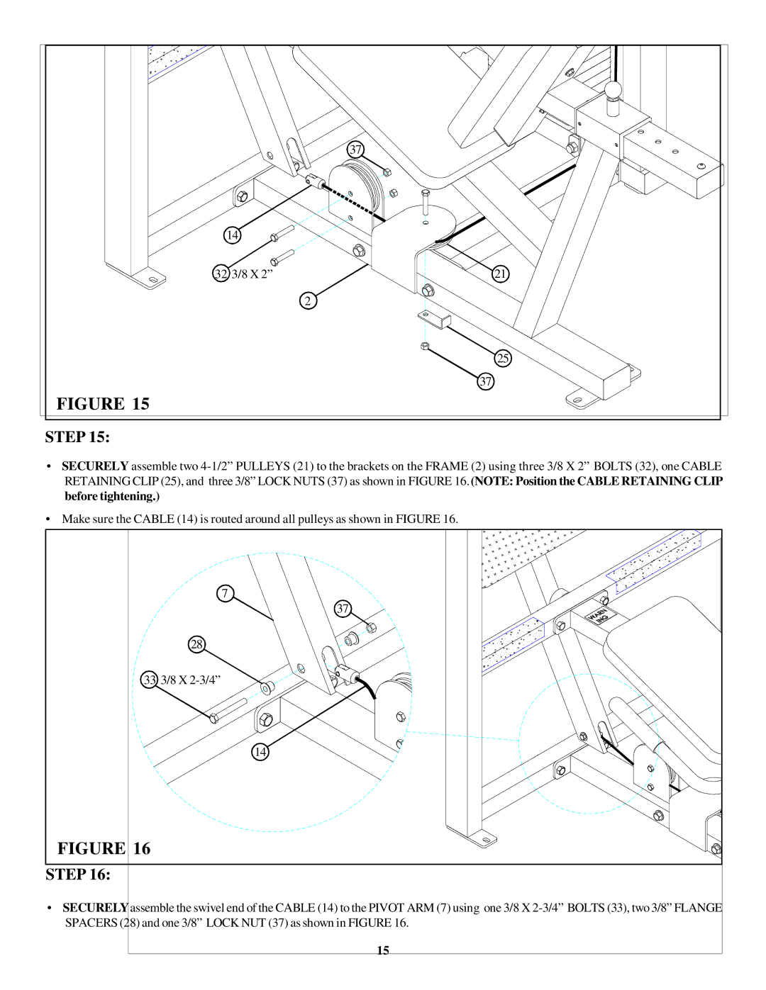 Life Fitness 8245102 manual Step 