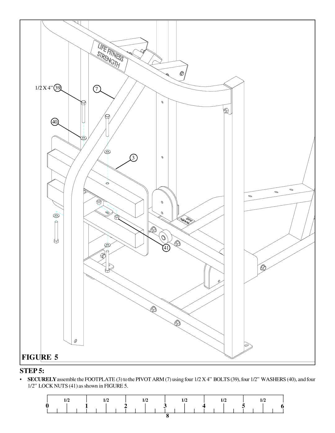 Life Fitness 8245102 manual Step 