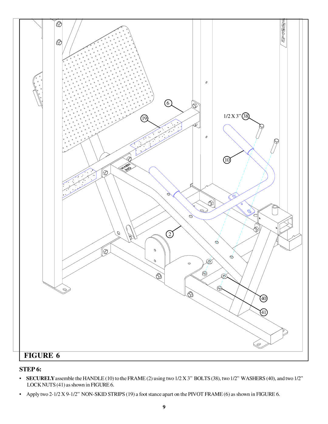 Life Fitness 8245102 manual Step 