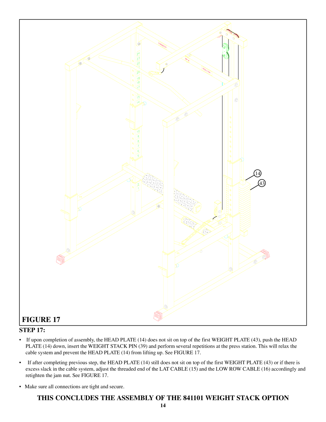 Life Fitness 841101 manual Step 