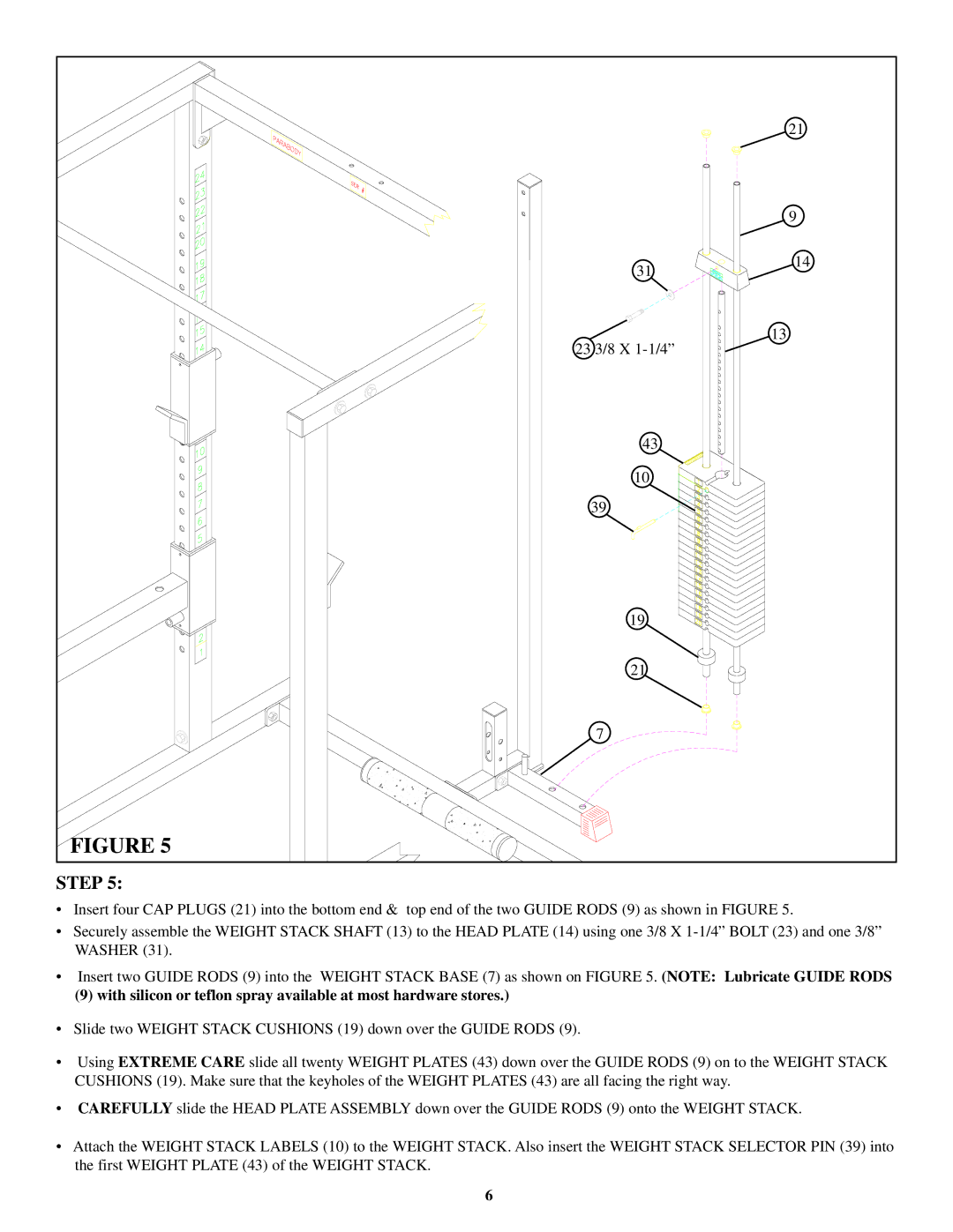 Life Fitness 841101 manual Step 