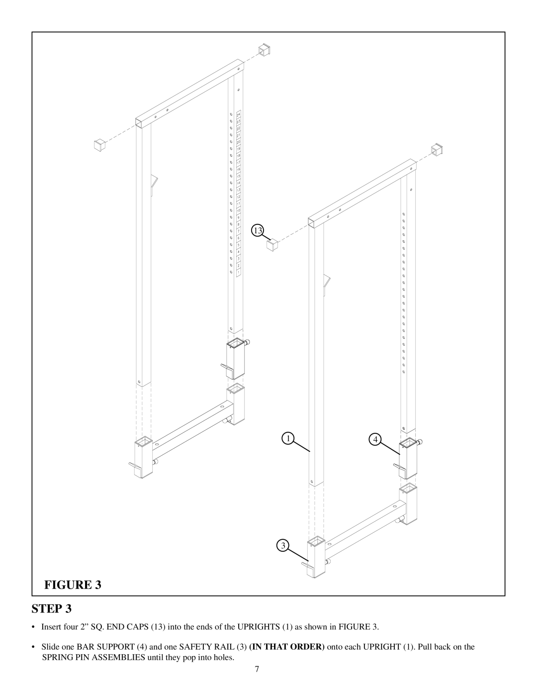 Life Fitness 843 manual Step 