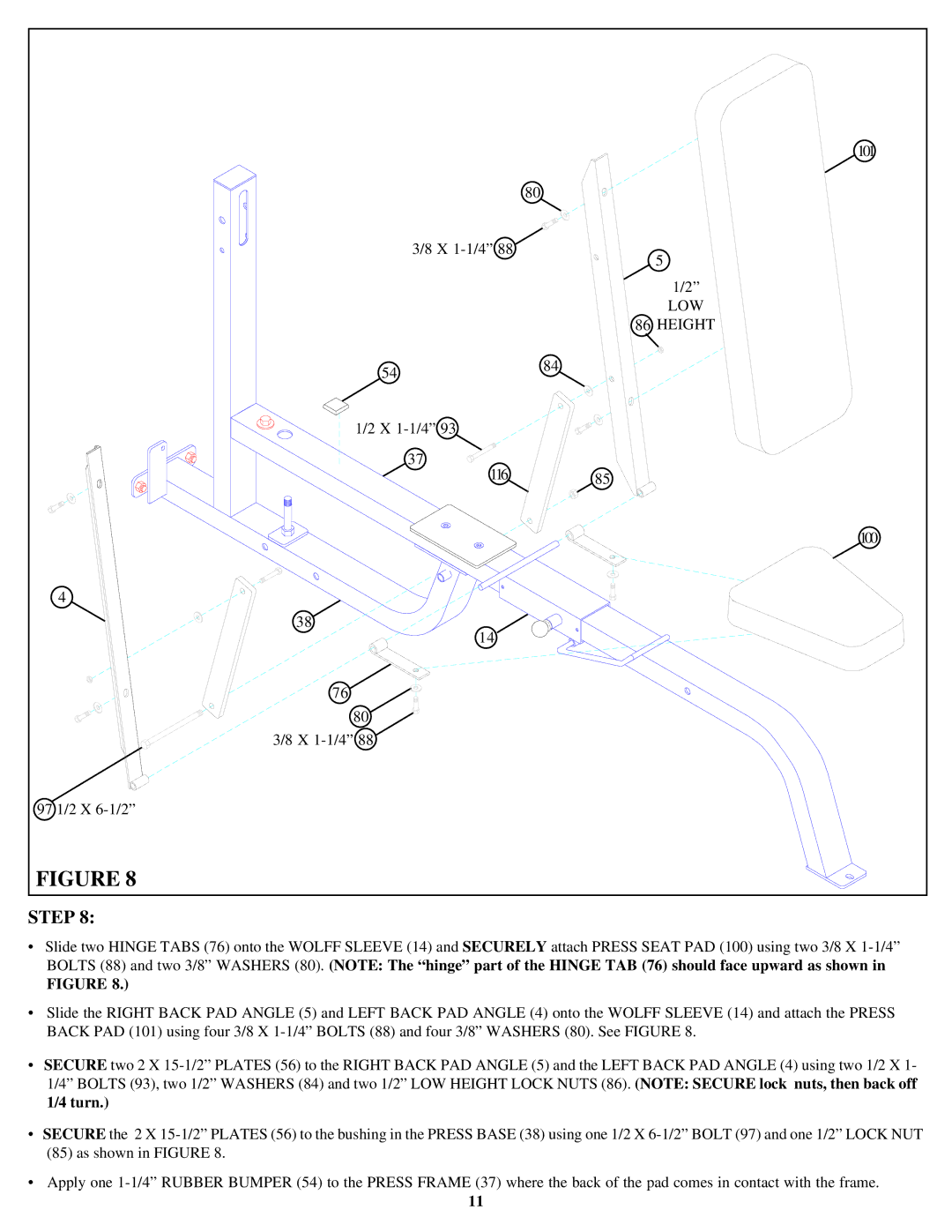 Life Fitness 849 manual 101 