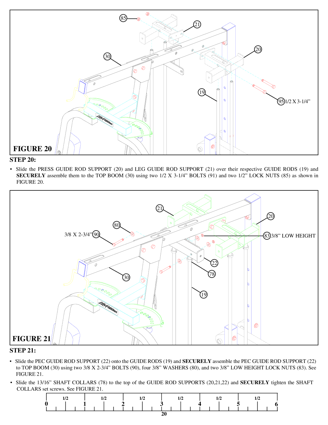 Life Fitness 849 manual 95 1/2 X 3-1/4 