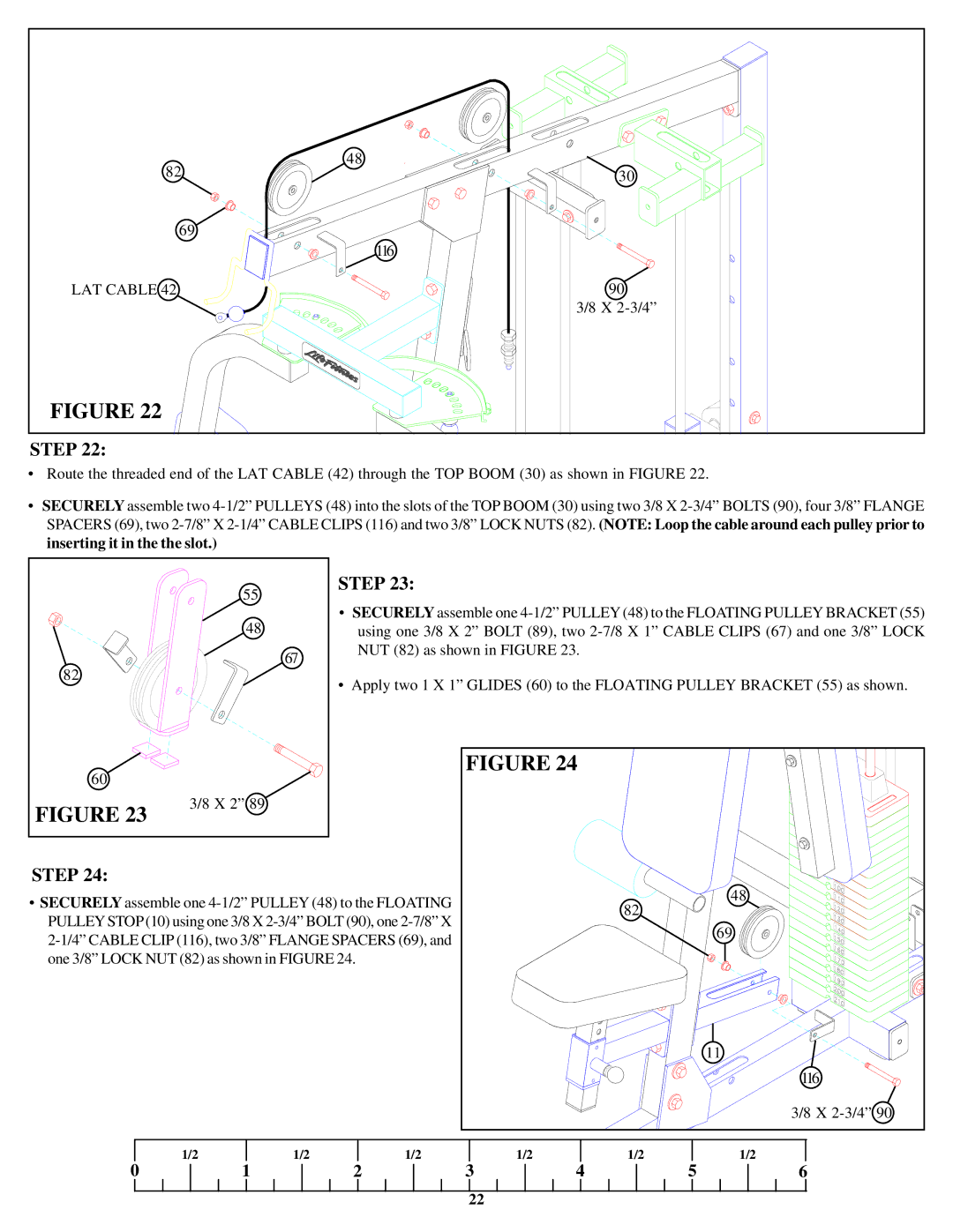 Life Fitness 849 manual LAT Cable 