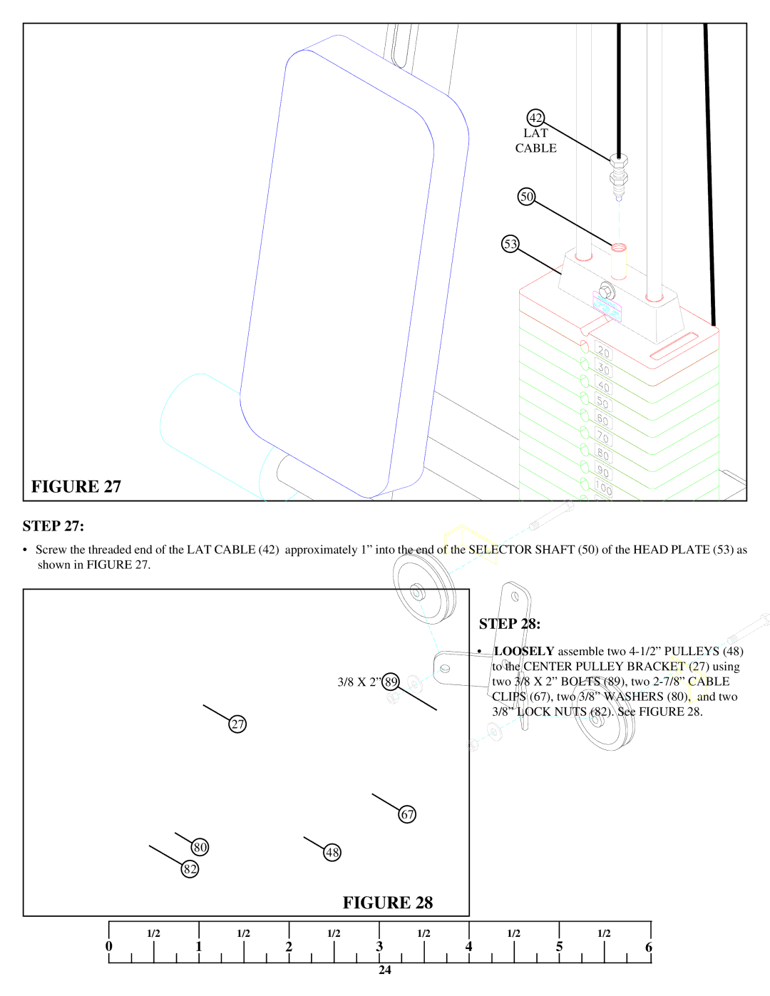 Life Fitness 849 manual Cable 