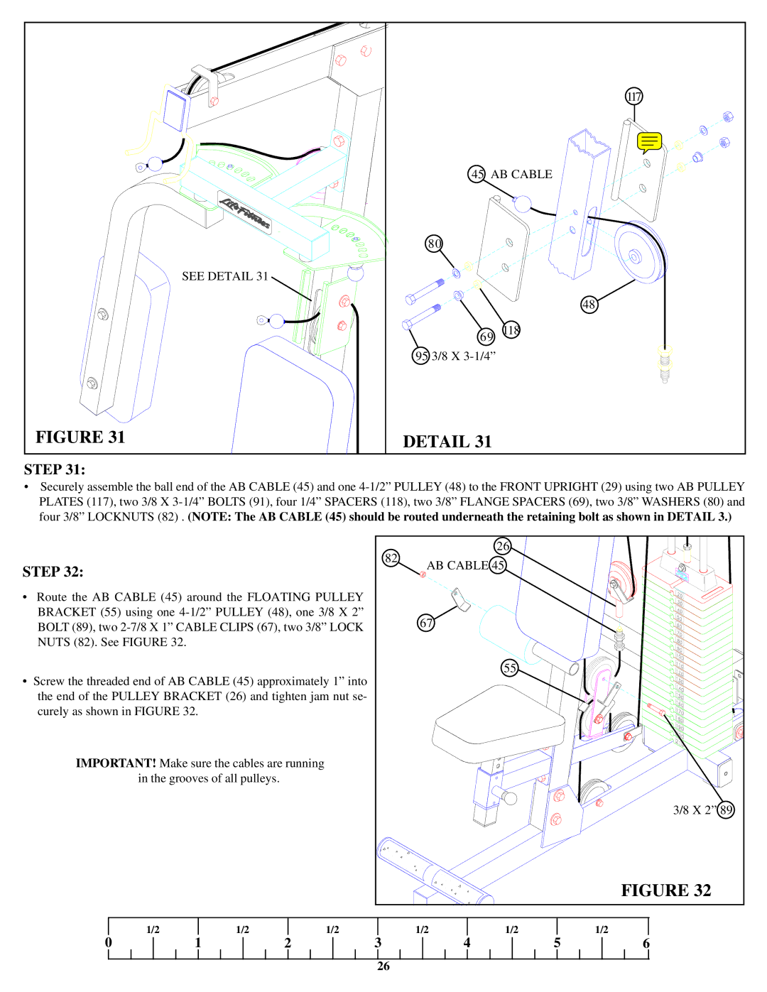 Life Fitness 849 manual Detail 